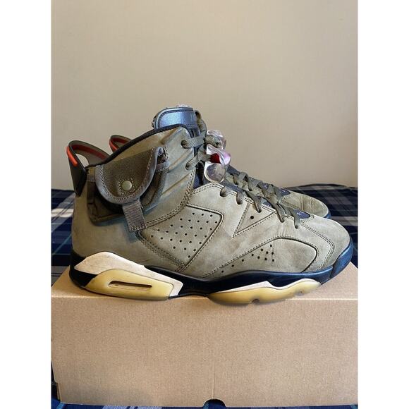 Size 12 - Jordan 6 Retro x Travis Scott Mid Olive, No Box main image 3